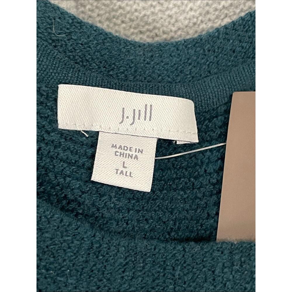 J. Jill Ombre Tunic Sweater Grey Blue Size Large Tall NEW - Picture 7 of 11